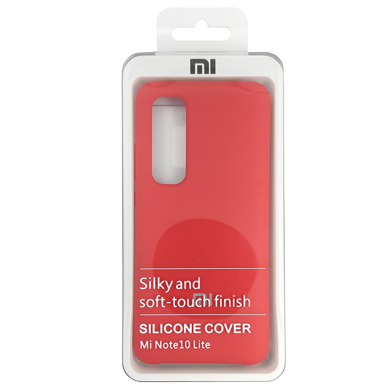 Чохол Silicone Case for Xiaomi Mi Note 10 Lite Red (14) - 4
