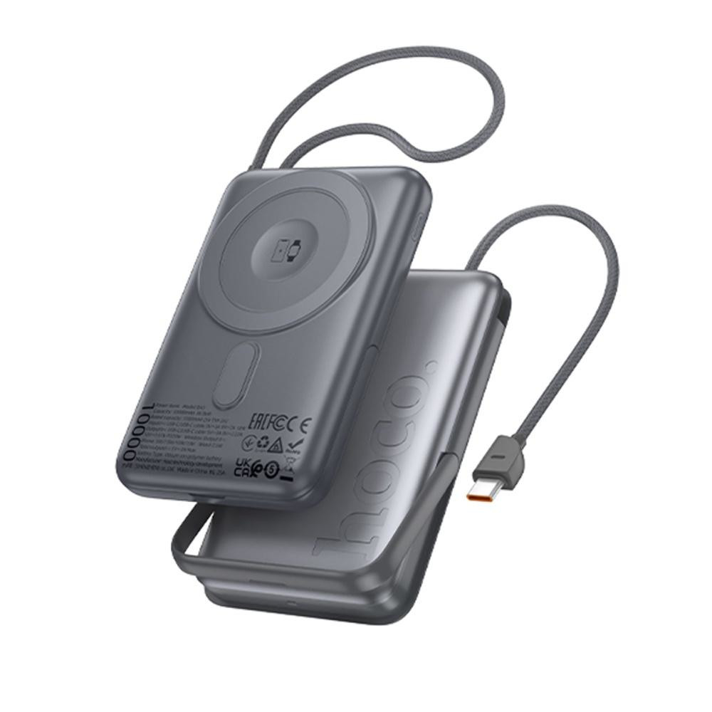 Універсальна мобільна батарея Hoco Q43 3в1 10000mAh PD 20W, Gray - 1
