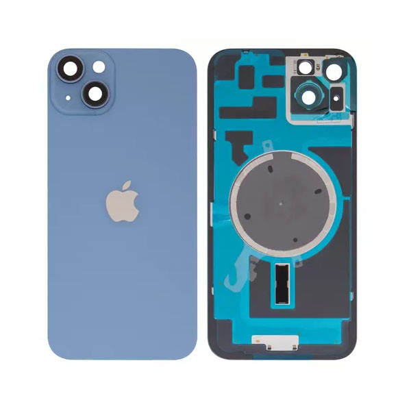 Задня кришка для iPhone 14 Plus, із склом камери, High Copy, Blue - 1