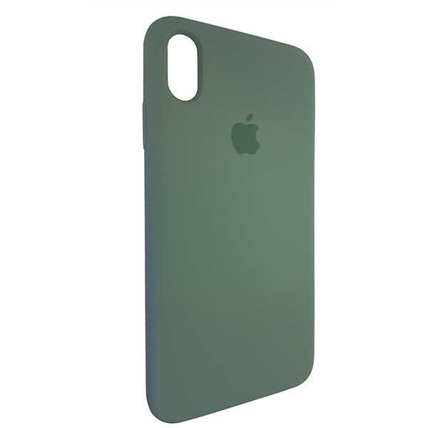 Чохол Copy Silicone Case iPhone XS Max Wood Green (58) - 1