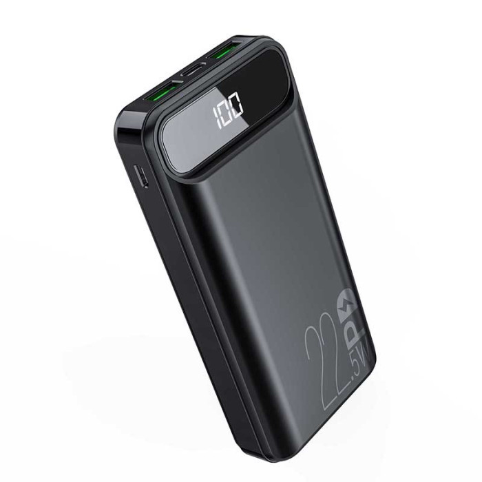 Універсальна мобільна батарея Aspor A396 PD 22,5W 20000 mAh, Black - 1