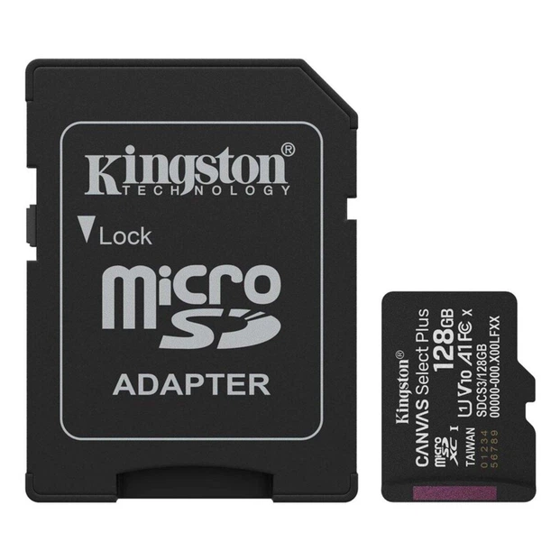 Карта пам'яті Kingston Canvas Select Plus Gen3 128Gb, micro SDXC UHS-1, class 10 А1 (R-150MB/s) - 2