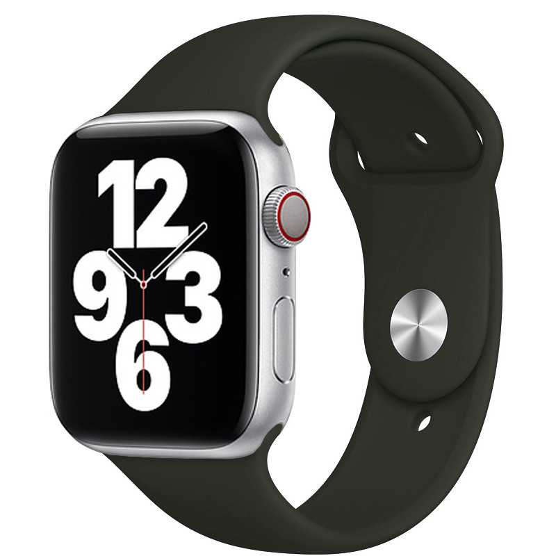 Ремінець для Apple Watch (38-40mm) Sport Band Dark Olive (34)  - 2
