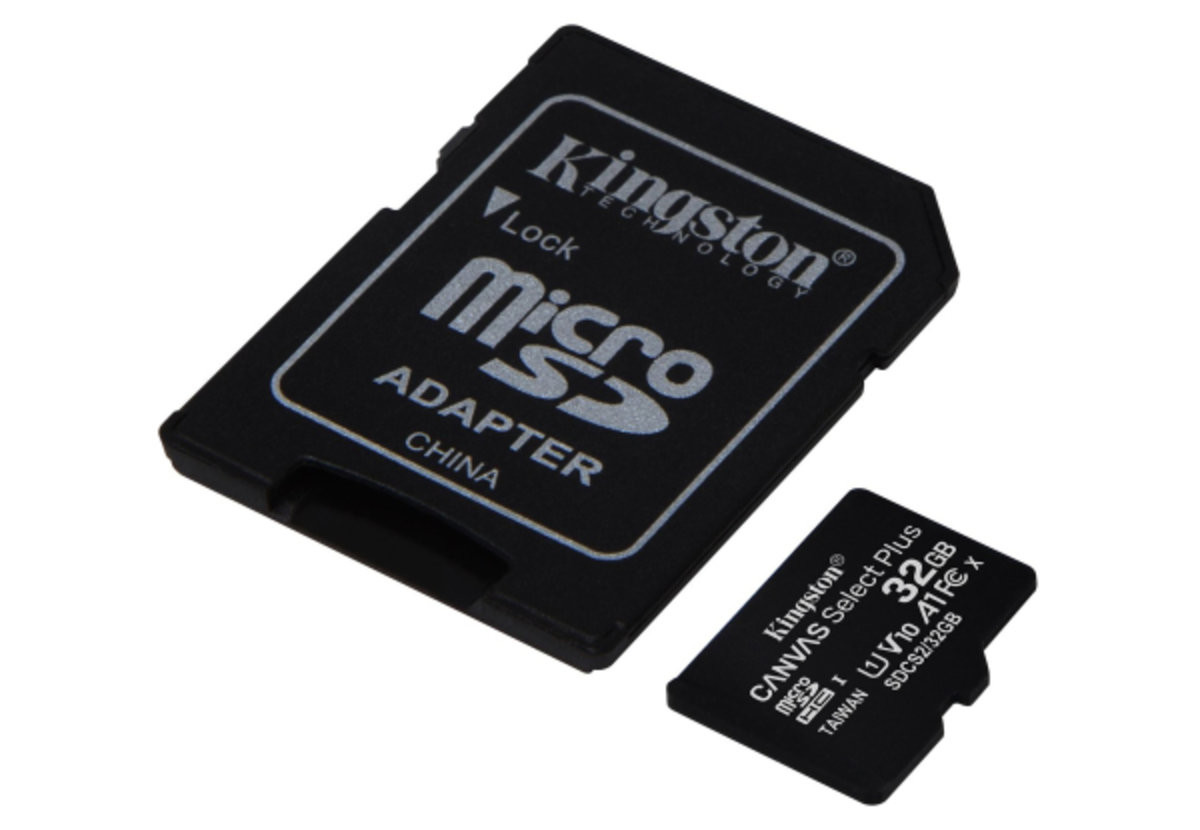 Карта пам'яті Kingston Canvas Select Plus 32Gb microSDHC (UHS-1) class 10 А1 (R-100MB/s) (adapter SD - 3