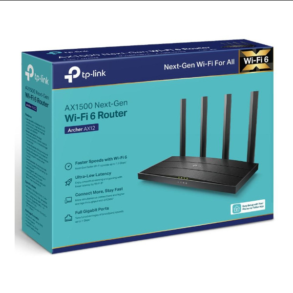 Wi-Fi Роутер TP-Link Archer AX12 - 4