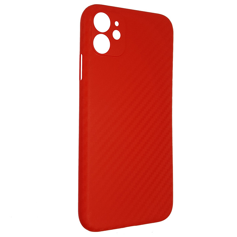 Чохол Anyland Carbon Ultra thin для Apple iPhone 11 Red - 1