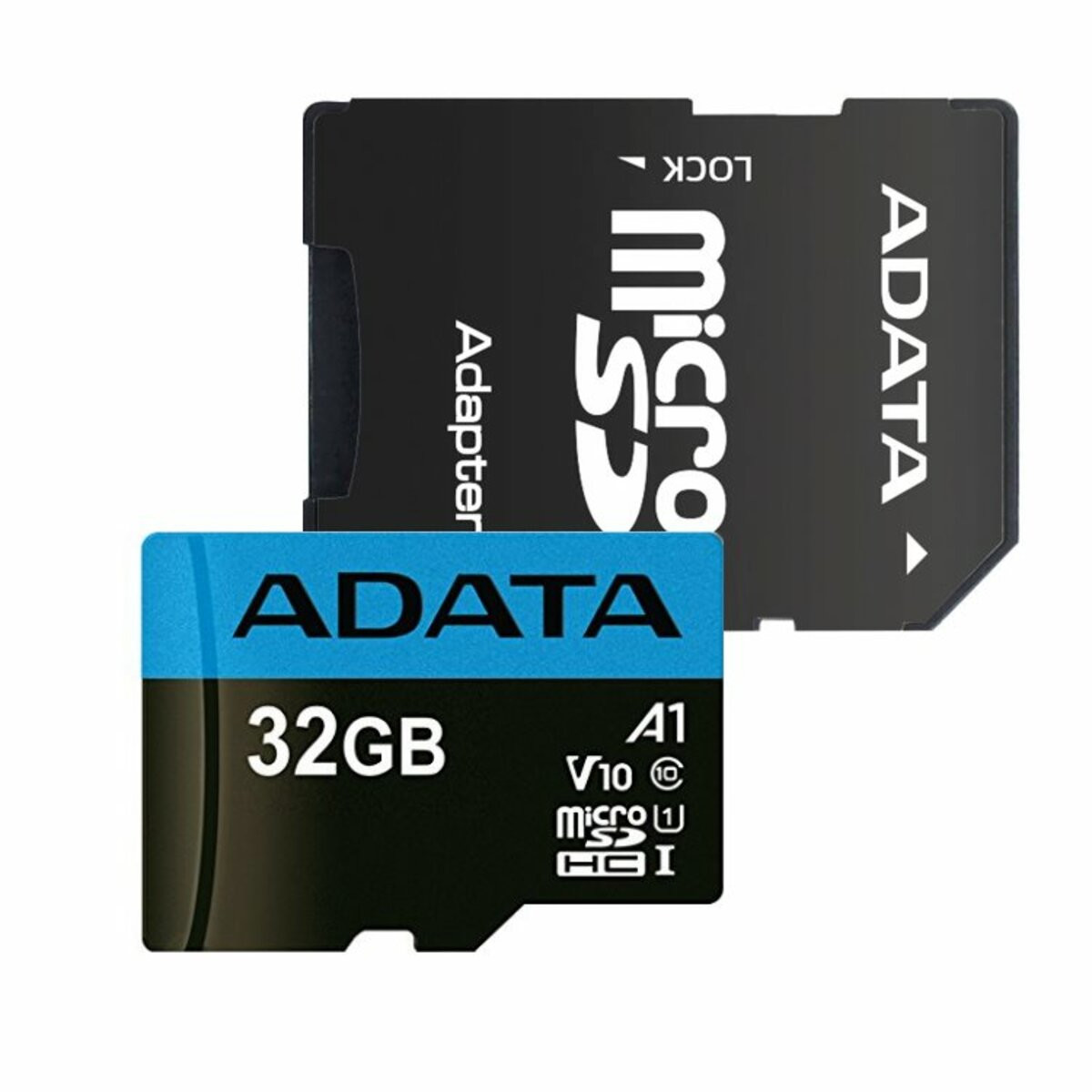 microSDHC (UHS-1) A-DATA Premier 32Gb Class 10 A1 (R-100Mb/s)  (adapter SD) - 1