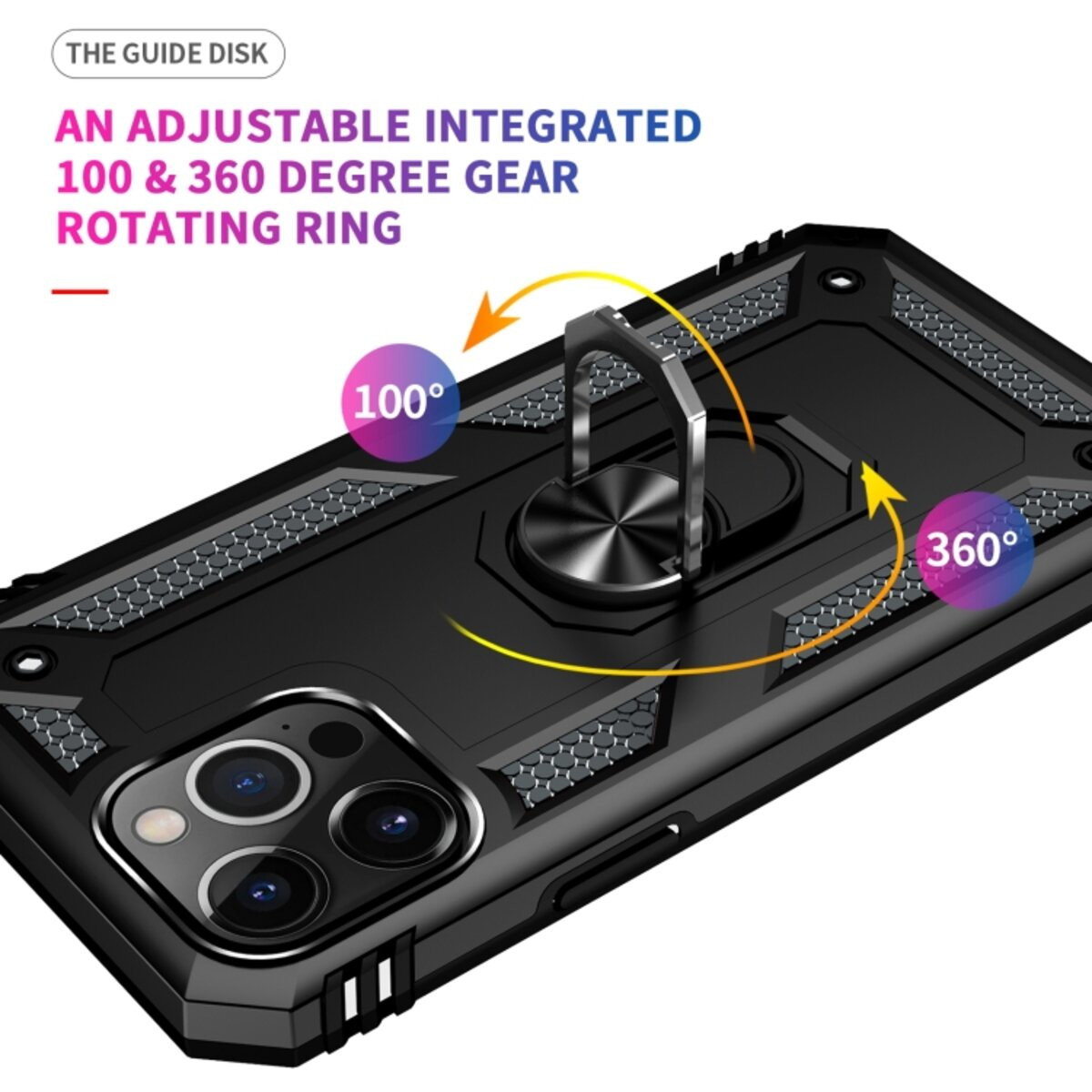Чохол Cosmic Robot Ring for Apple iPhone 13 Pro Black - 6