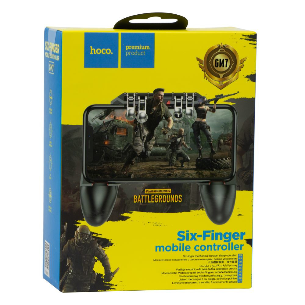 Геймпад Hoco GM7 Eagle Six Finger, Black - 2