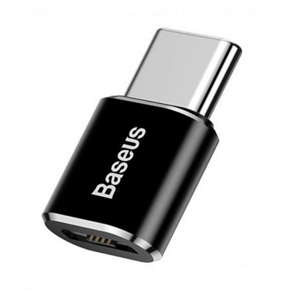 USB Перехідник Baseus Micro to Type-C CAMOTG Black - 1