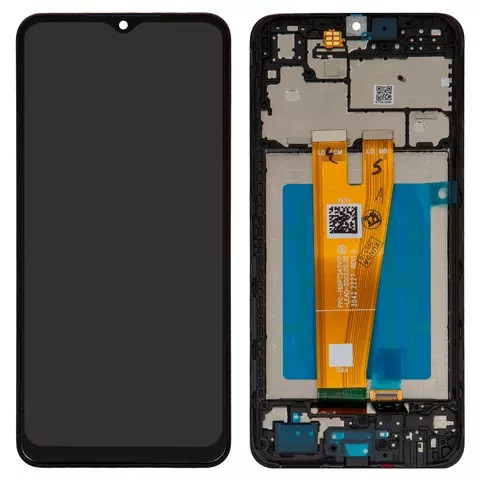 Дисплейний модуль для Samsung A045 Galaxy A04, з рамкою, Original PRC, Black - 1