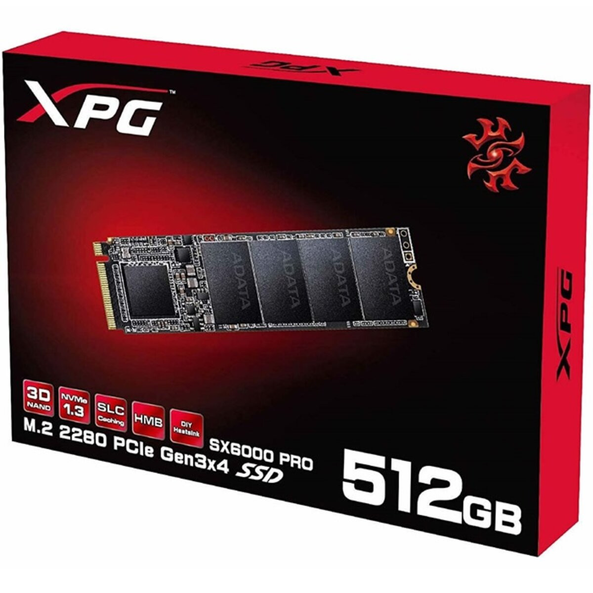 SSD M.2 ADATA XPG SX6000 Pro 512GB 2280 PCIe 3.0x4 NVMe 3D Nand Read/Write: 2100/1500 MB/sec - 2