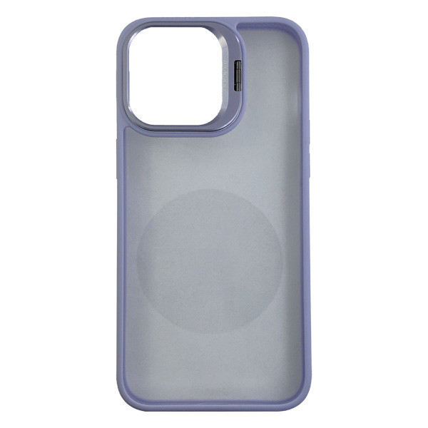 Чохол Defense Case Camera Stand with Camera Glass iPhone 15 Pro Light Violet - 1