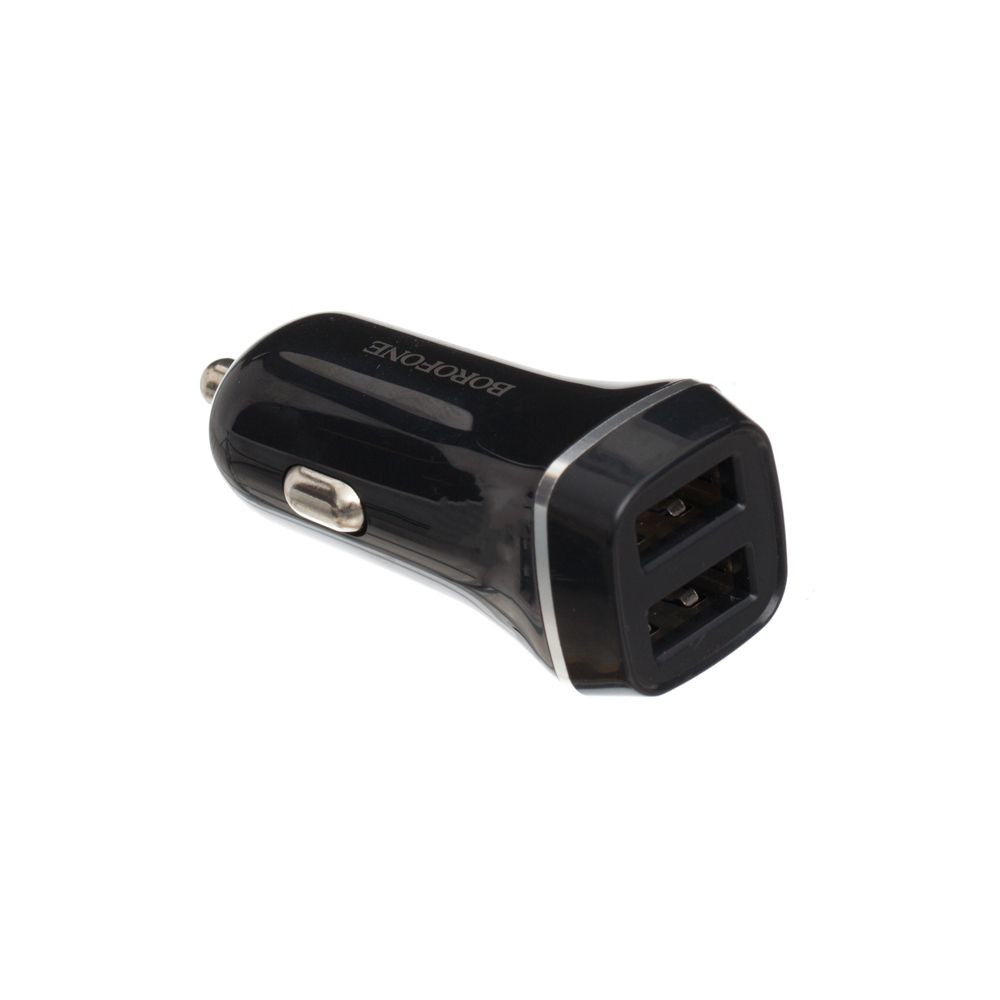 Автомобільний Зарядний Пристрій Borofone BZ2 2 USB 2.4A 3in1 Black - 3