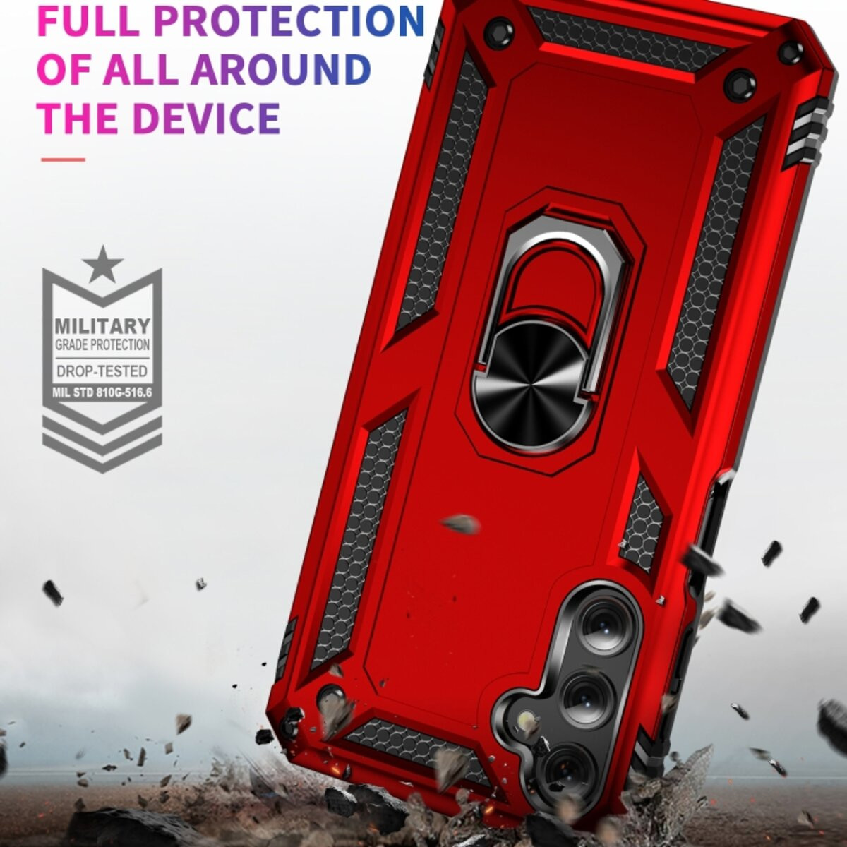 Чохол Cosmic Robot Ring for Samsung Galaxy A34 5G Red - 6