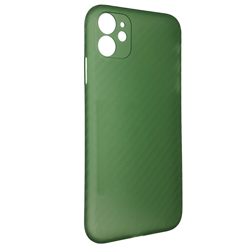 Чохол Anyland Carbon Ultra thin для Apple iPhone 11 Green - 1