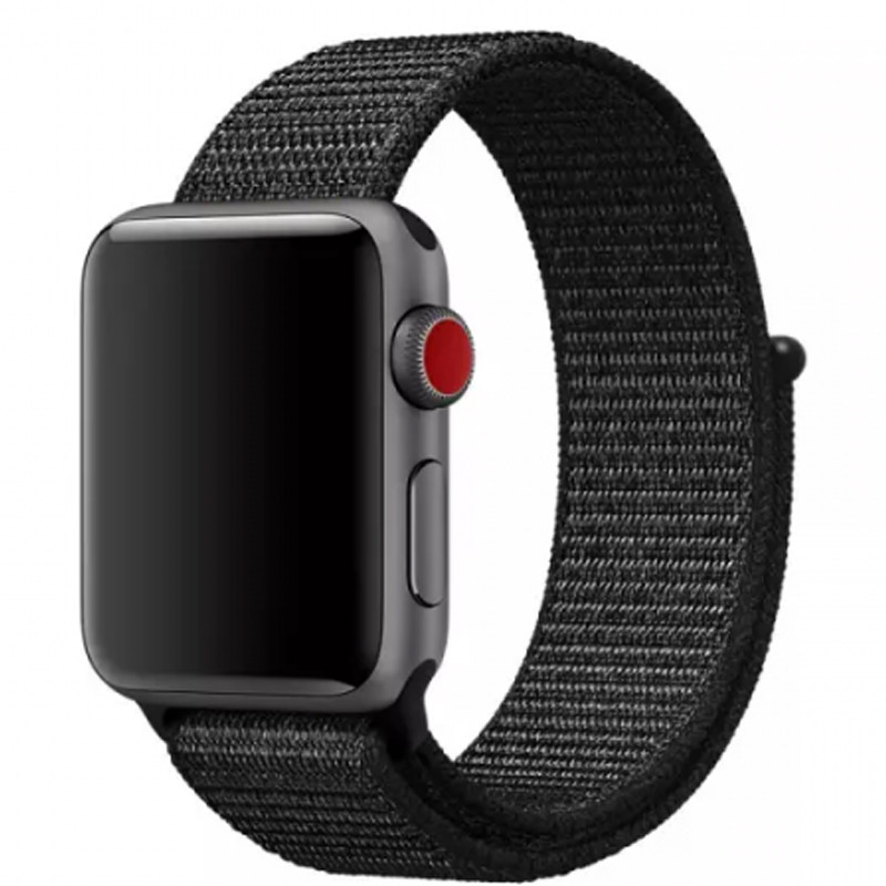 Ремінець для Apple Watch (38-40mm) Sport Loop Black - 2