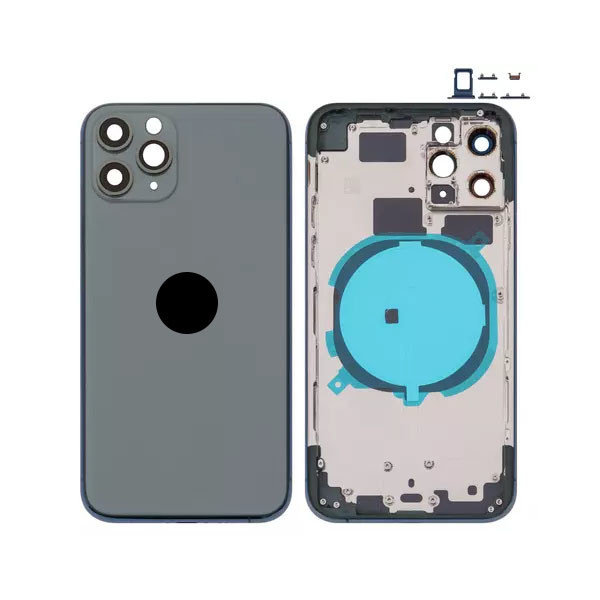 Корпус для iPhone 11 Pro Max, High Copy, Matte Midnight Green - 1