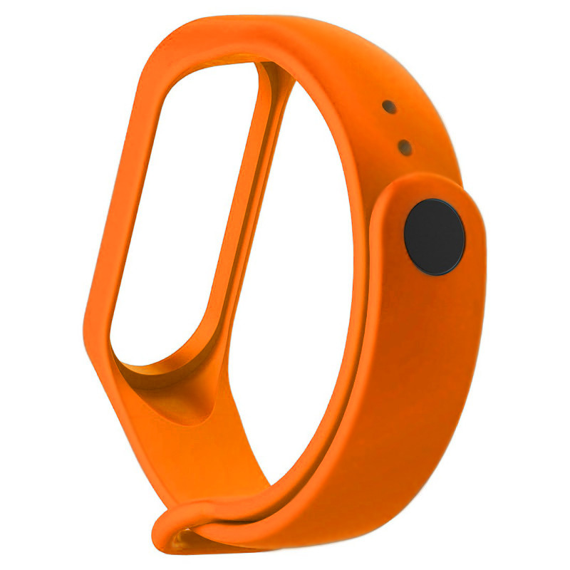 Ремінець для фітнес браслету Mi Band 3/4 (Silicon) Orange - 2