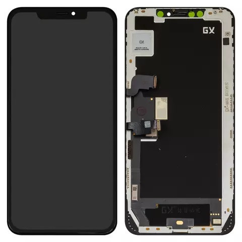 Дисплейний модуль для iPhone XS Max, High Copy, OLED, GX OEM hard, Black - 1