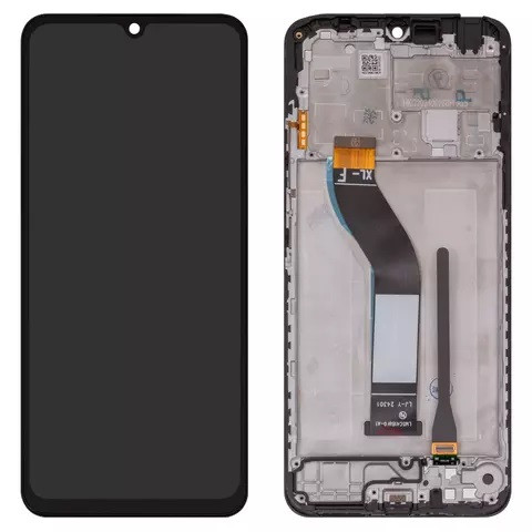 Дисплейний модуль для Xiaomi Poco C75, Redmi 14C 4G, Redmi A4, з рамкою, Original PRC, Black - 1