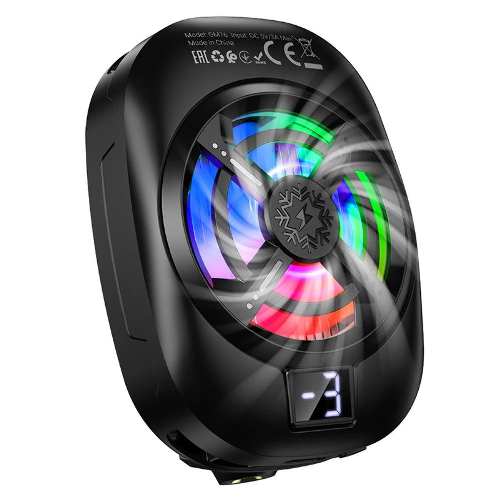 Мобільний кулер Hoco GM76, Black - 1