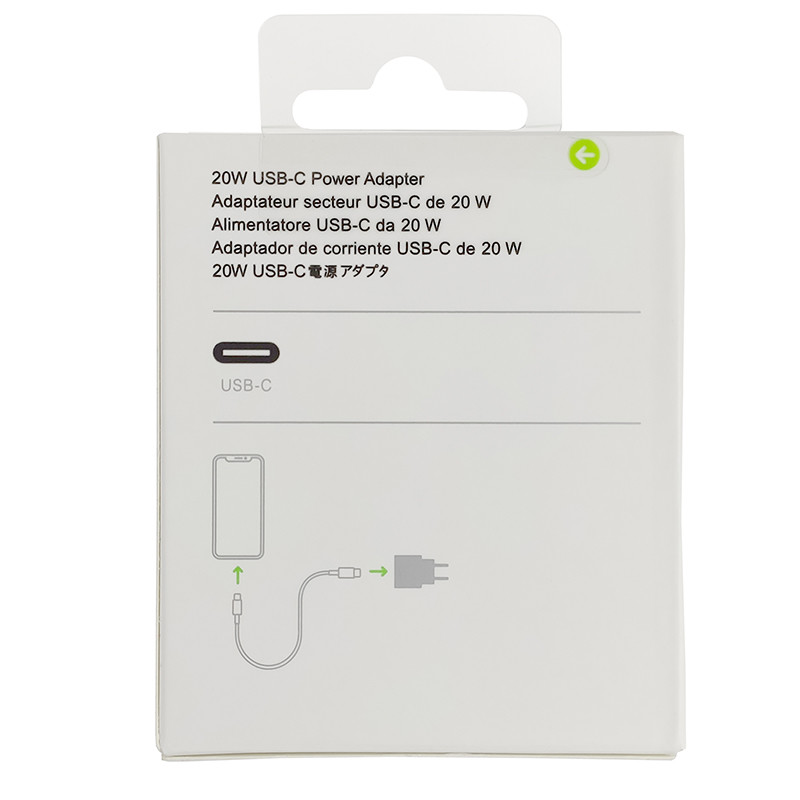 Мережевий Зарядний Пристрій Apple 20W USB-C Power Adapter (MHJ83ZM/A), White - 3