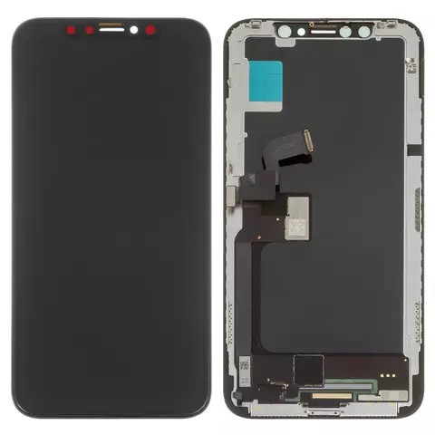 Дисплейний модуль для iPhone X, High Copy, OLED, imisu OEM soft, Black - 1