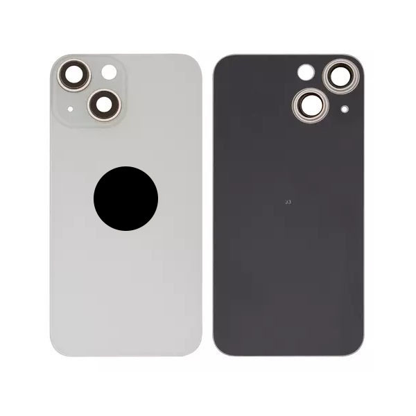 Задня кришка для iPhone 13 mini, зі склом камери, Small Hole, White - 1