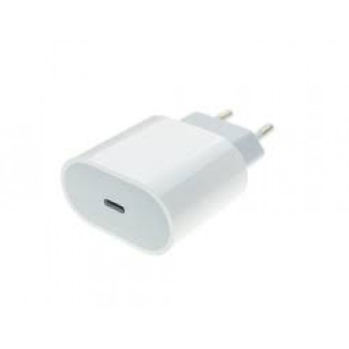 Мережевий зарядний пристрій PD 20W, MHJ83ZM/A, Adapter without Logo, White - 1