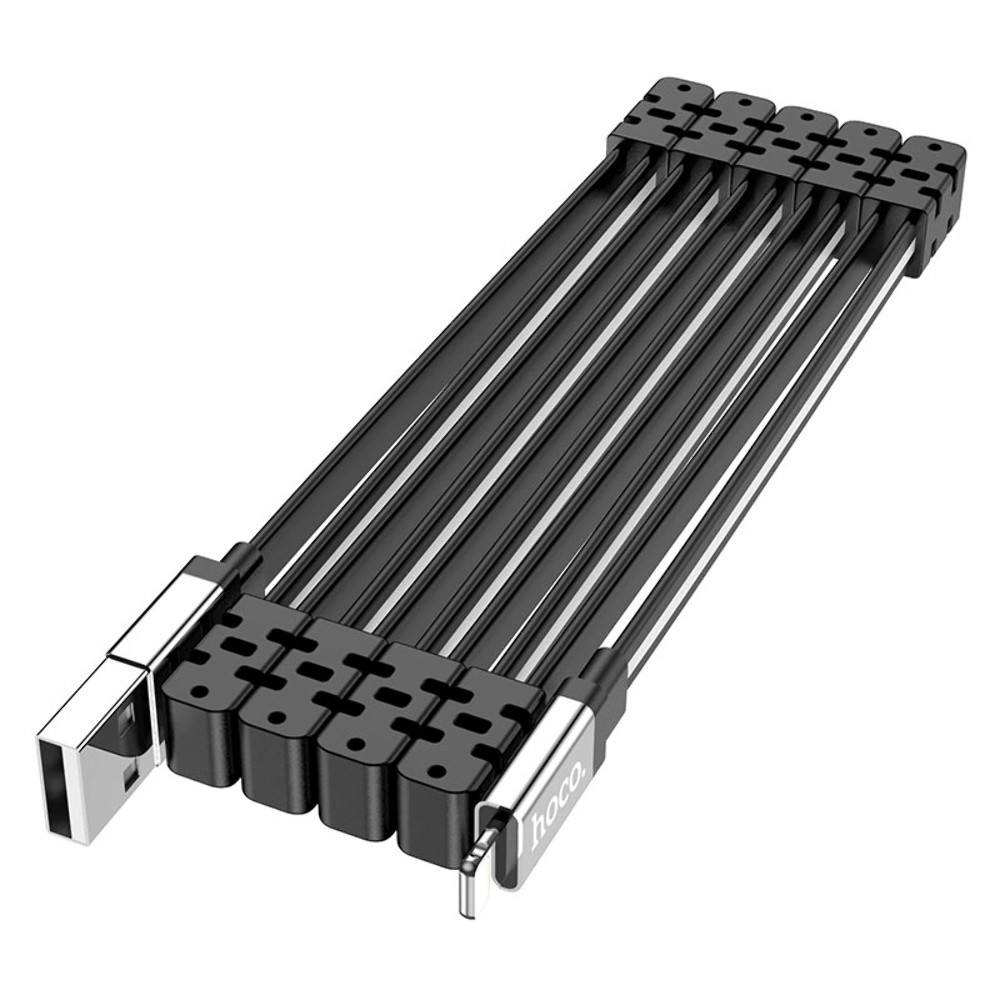 Кабель Hoco U103 Magnetic Absorption, Lightning, 1m, 2.4A, Black - 8