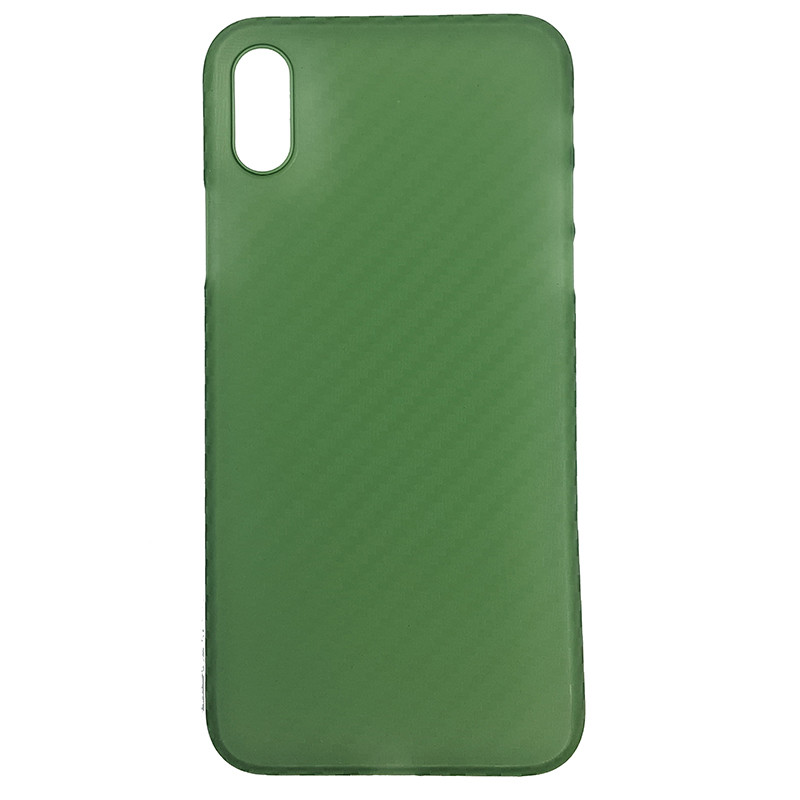 Чохол Anyland Carbon Ultra thin для Apple iPhone X/XS Green - 3