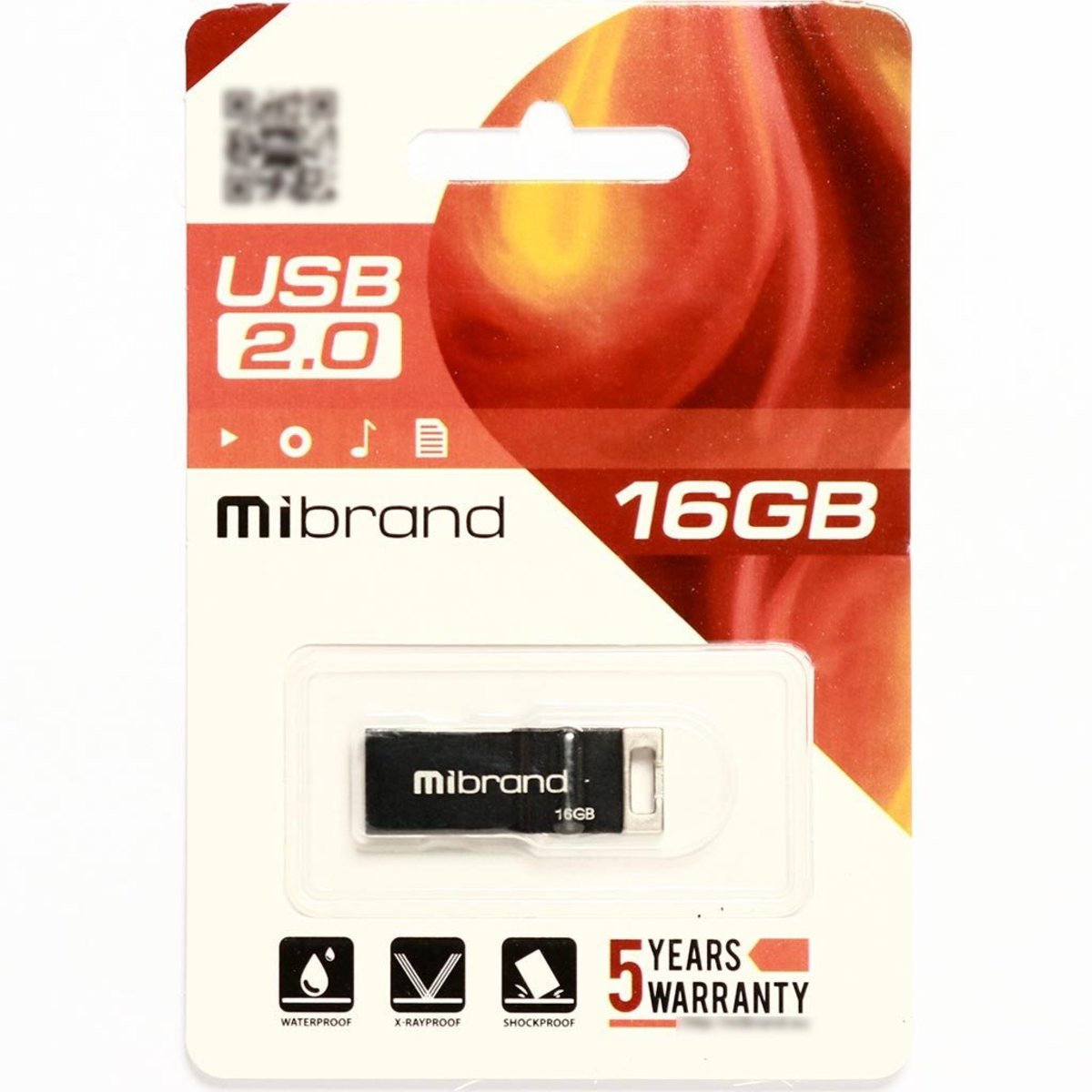 Флешка Mibrand USB 2.0 Chameleon 16Gb Black - 2
