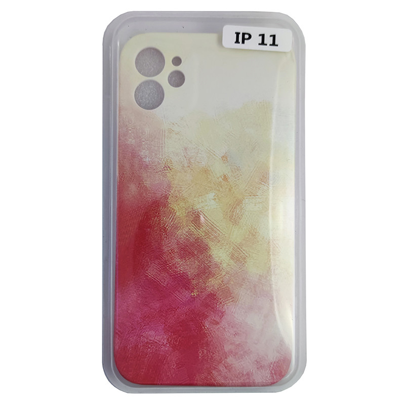 Чохол Silicone Water Print iPhone 11 Mix Color Yellow - 1