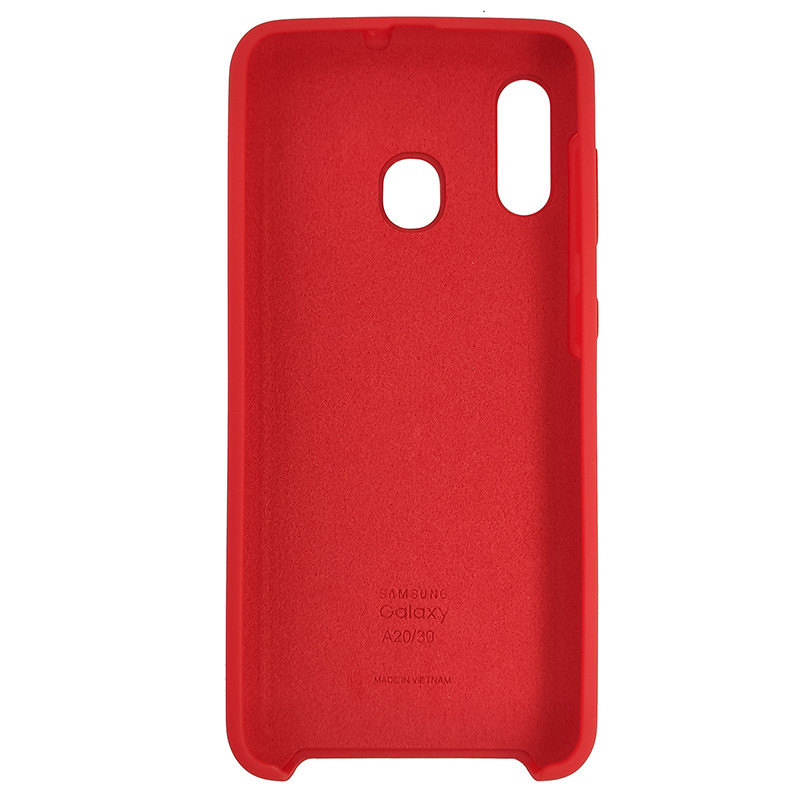 Чохол Silicone Case for Samsung A30 Red (14) - 3