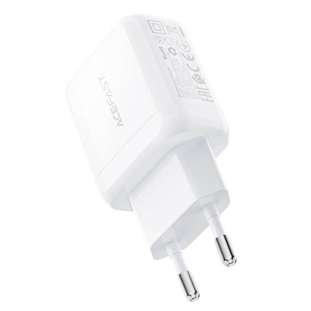 Мережевий зарядний пристрій Acefast A130, PD 20W, White - 1