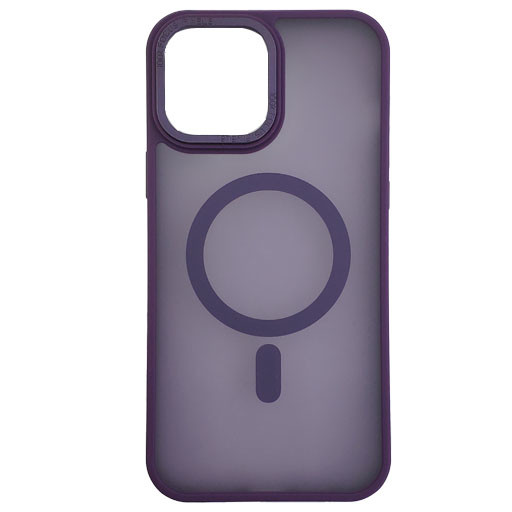 Чохол Stiff Cover Colorful Matte with Magsafe iPhone 12 Pro Max Purple - 1