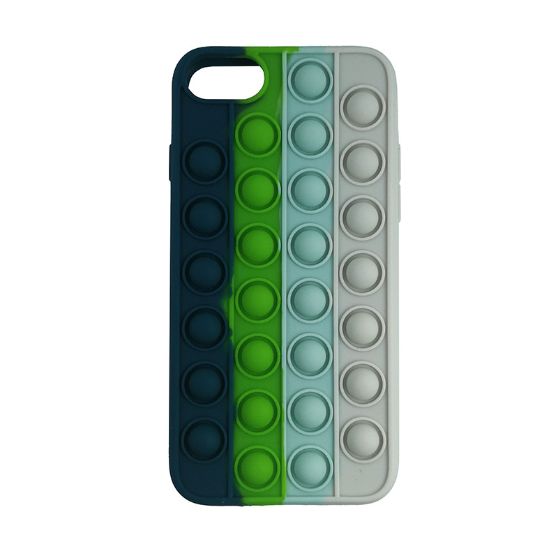 Чохол Pop it Silicon case iPhone 6/7/8  Blue+Green+White - 1