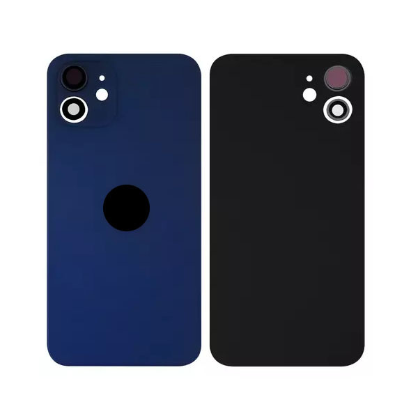 Задня кришка для iPhone 12, зі склом камери, Small Hole, Blue - 1
