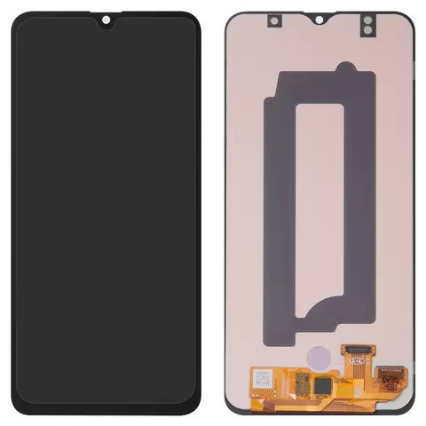 Дисплейний модуль для Samsung A307 Galaxy A30s, High Copy, Small OLED, Black - 1