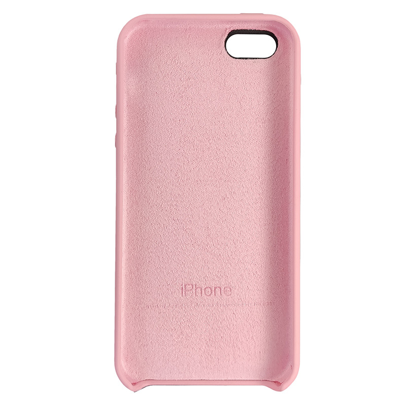 Чохол Copy Silicone Case iPhone 5/5s/5SE Light Pink (6) - 3
