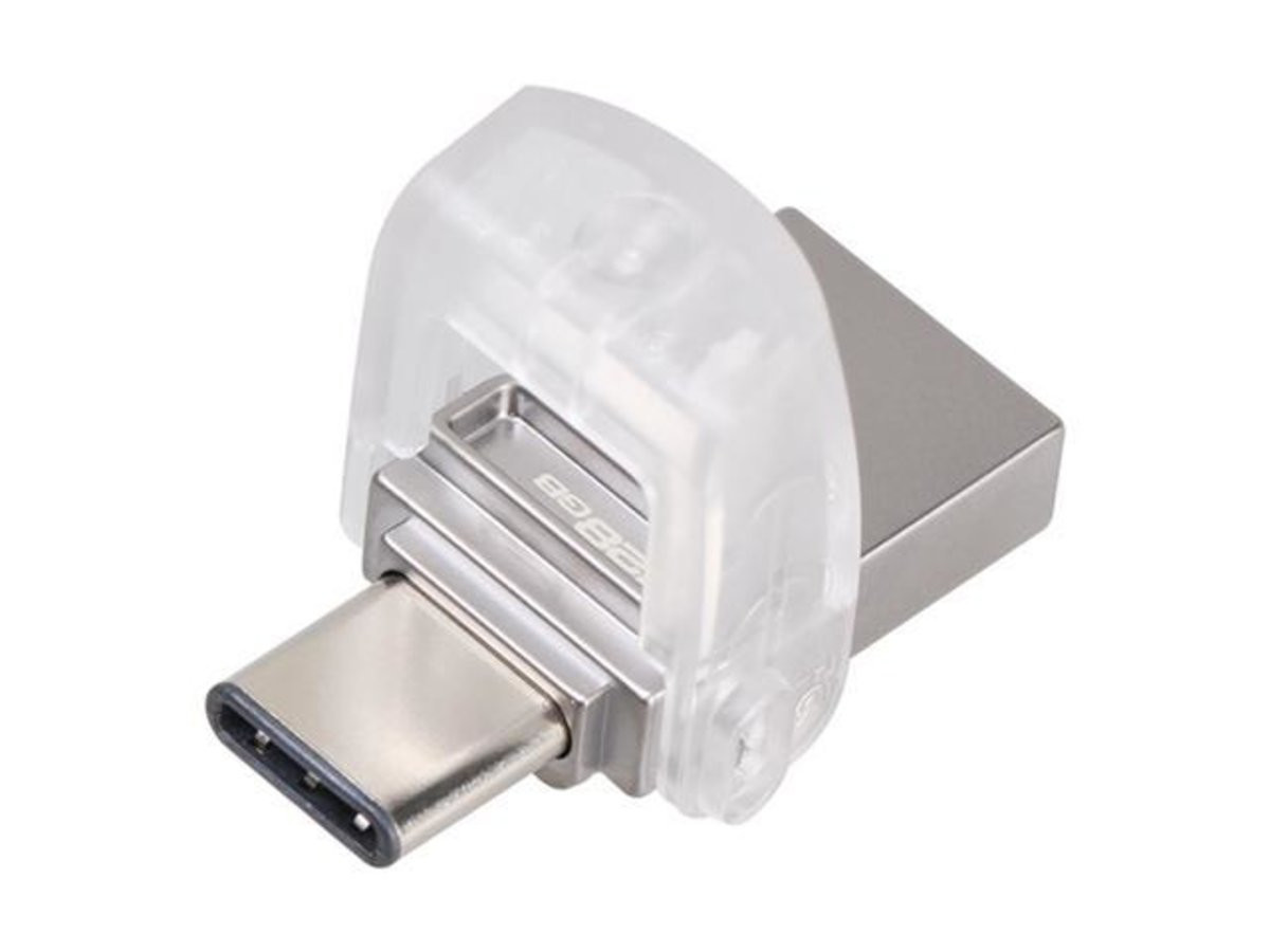 Флешка Kingston USB 3.0 DT MicroDuo 3C 128GB USB3.1/Type-C metal - 3
