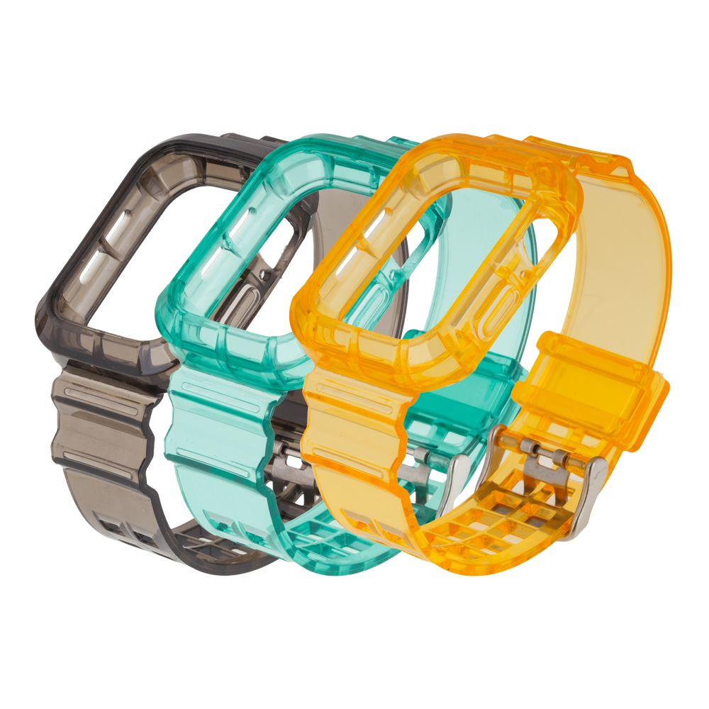 Ремінець для Apple Watch (38-40mm) Color Transparent + Protect Case Lilac - 9
