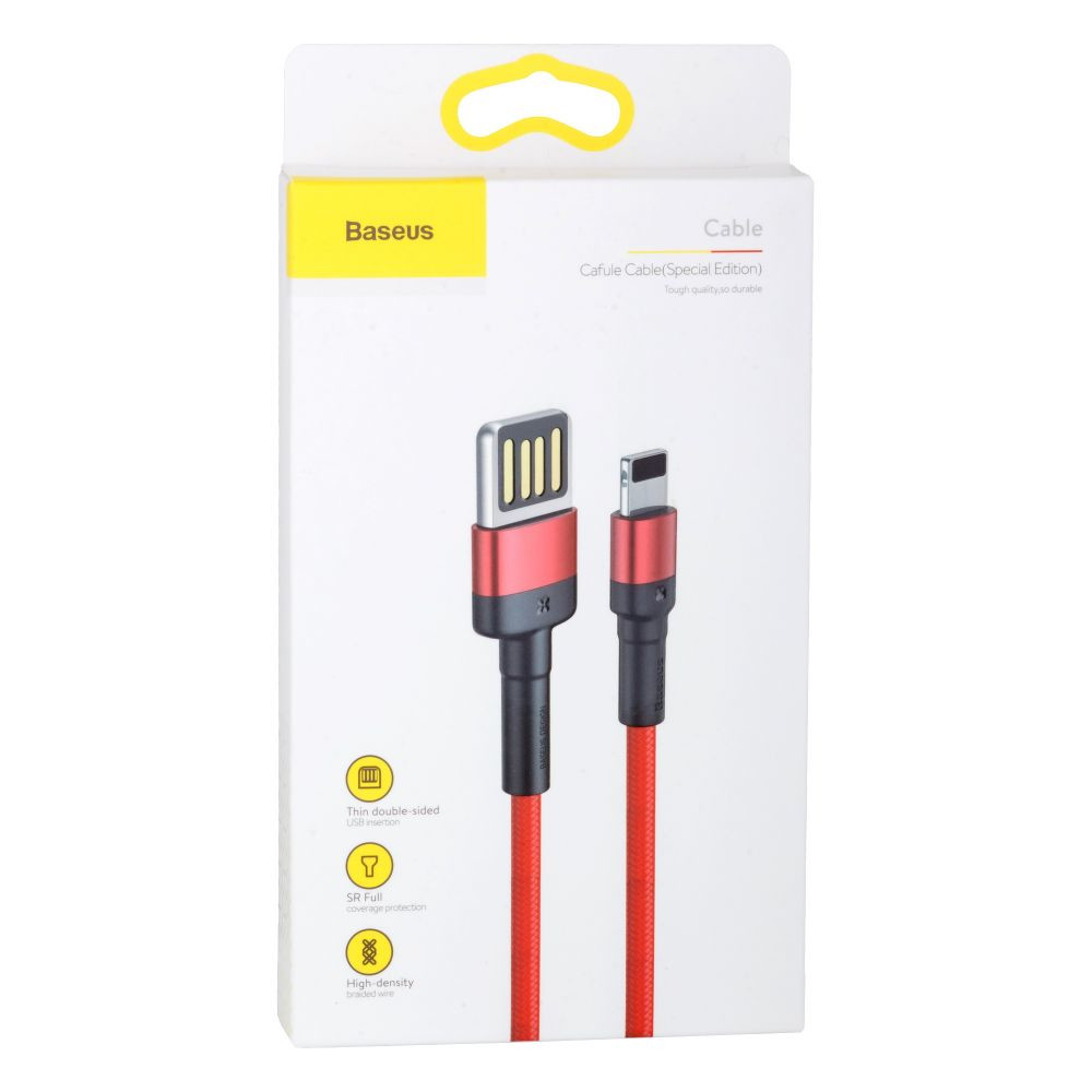 Кабель Baseus Cafule Cable (special edition) Lightning 1m, 2.4A, Red - 3
