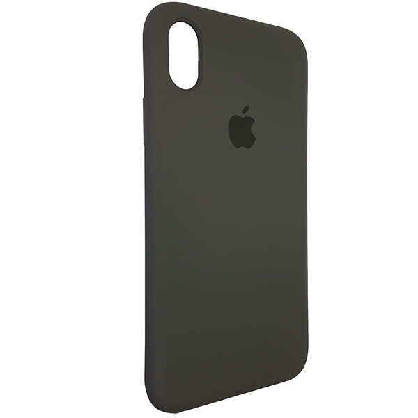 Чохол Copy Silicone Case iPhone XR Dark Olive (34) - 1