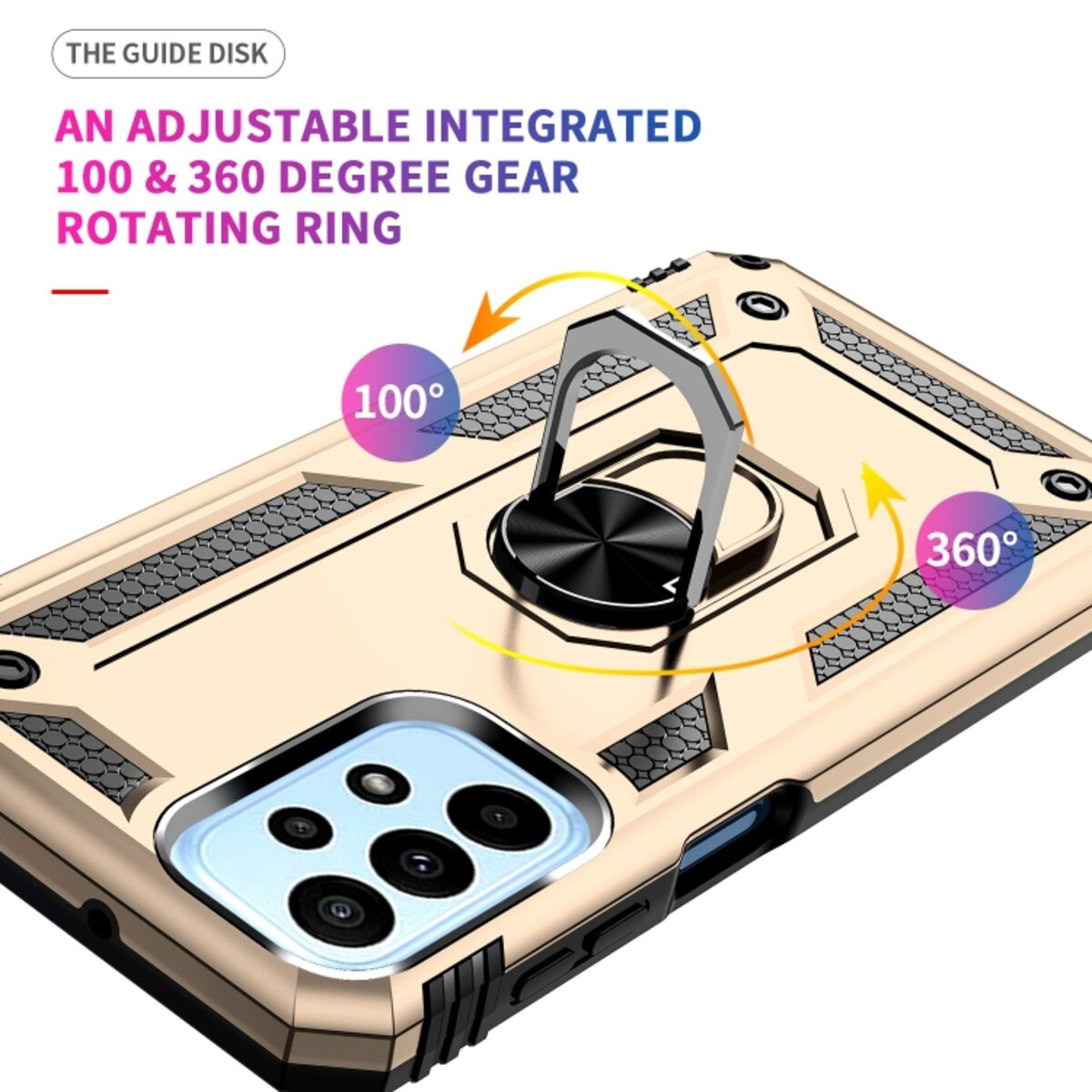 Чохол Cosmic Robot Ring for Samsung Galaxy A23 4G Gold - 11