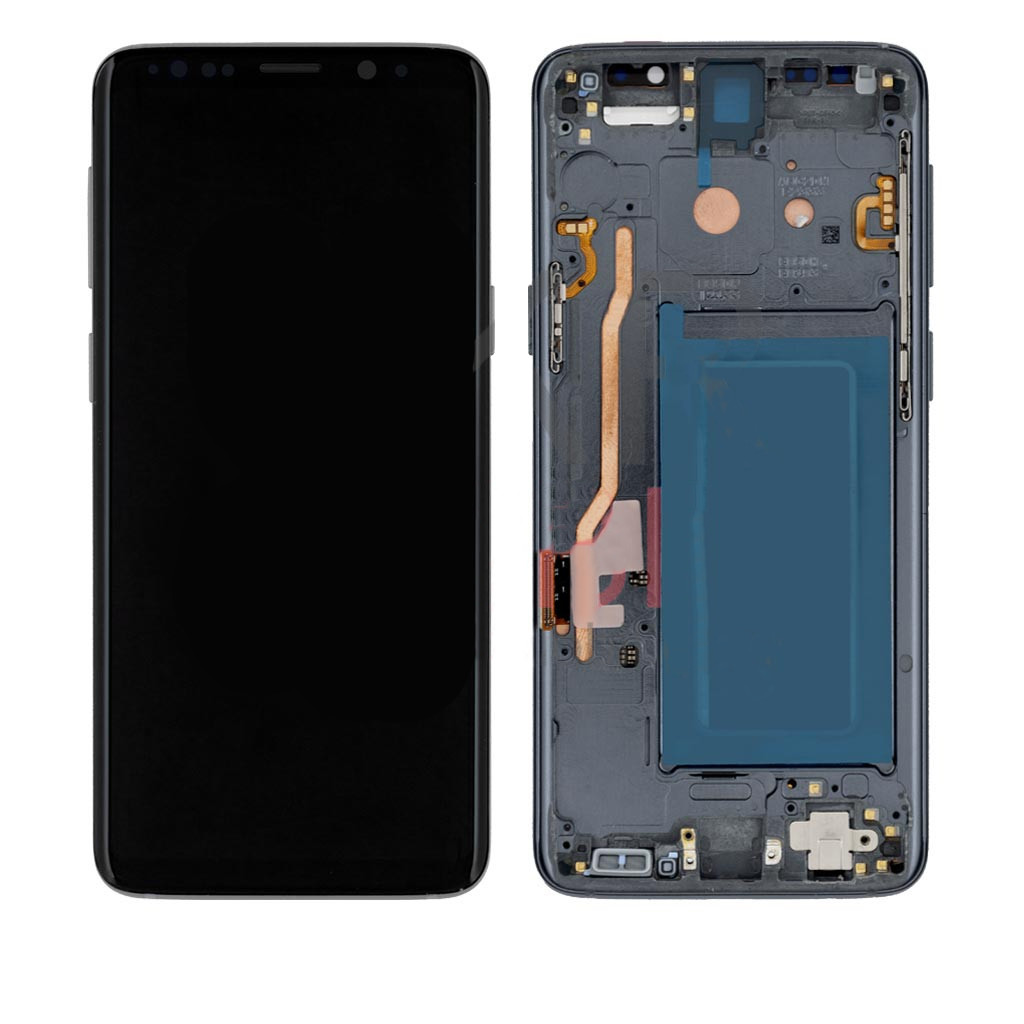 Дисплейний модуль Samsung G960 Galaxy S9, з рамою, Original PRC, Titanium Grey - 1