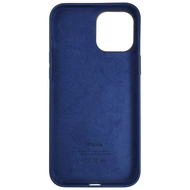 Чохол HQ Silicone Case iPhone 12 Pro Max Navy Blue (без MagSafe) - 4
