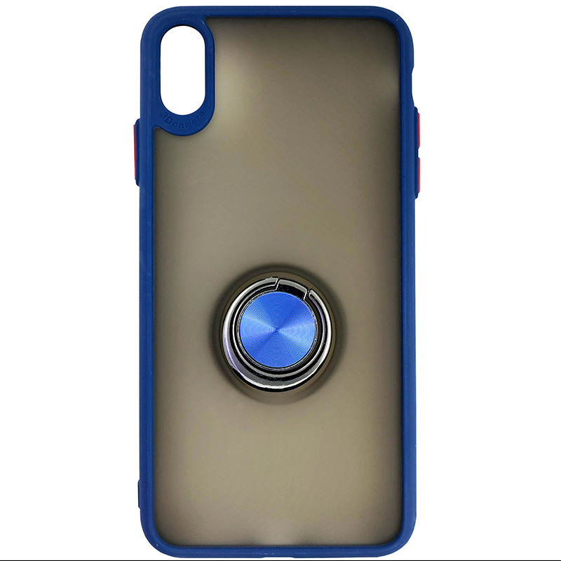 Чохол Totu Copy Ring Case iPhone XS MAX Blue+Red - 3