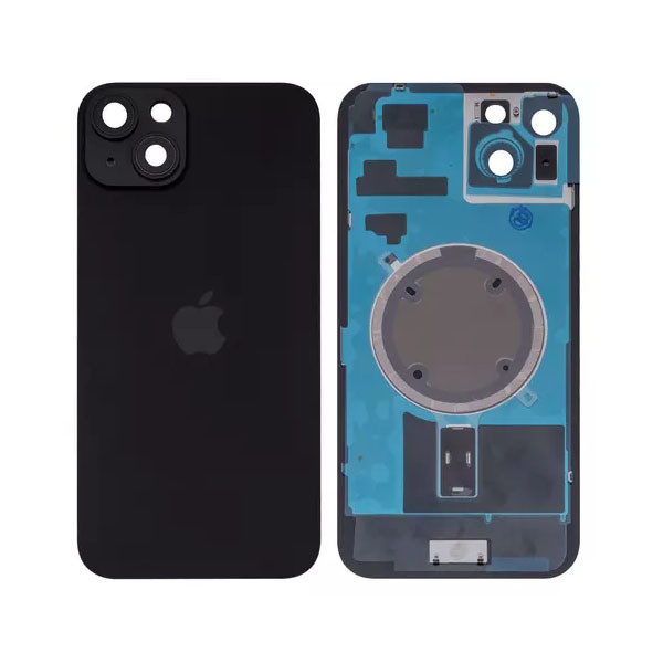 Задня кришка для iPhone 15 Plus, із склом камери, Original (PRC), Black - 1